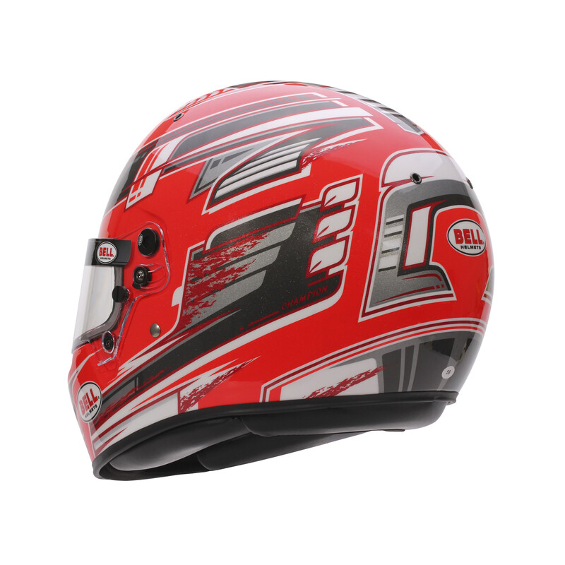 Casque Bell Karting KC7-CMR Anthracite / Rouge Champion